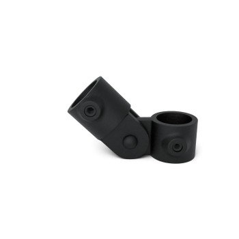 Elenkstück Einfach Typ 44D, 42.4 mm, Schwarz Outdoor (Klemp)