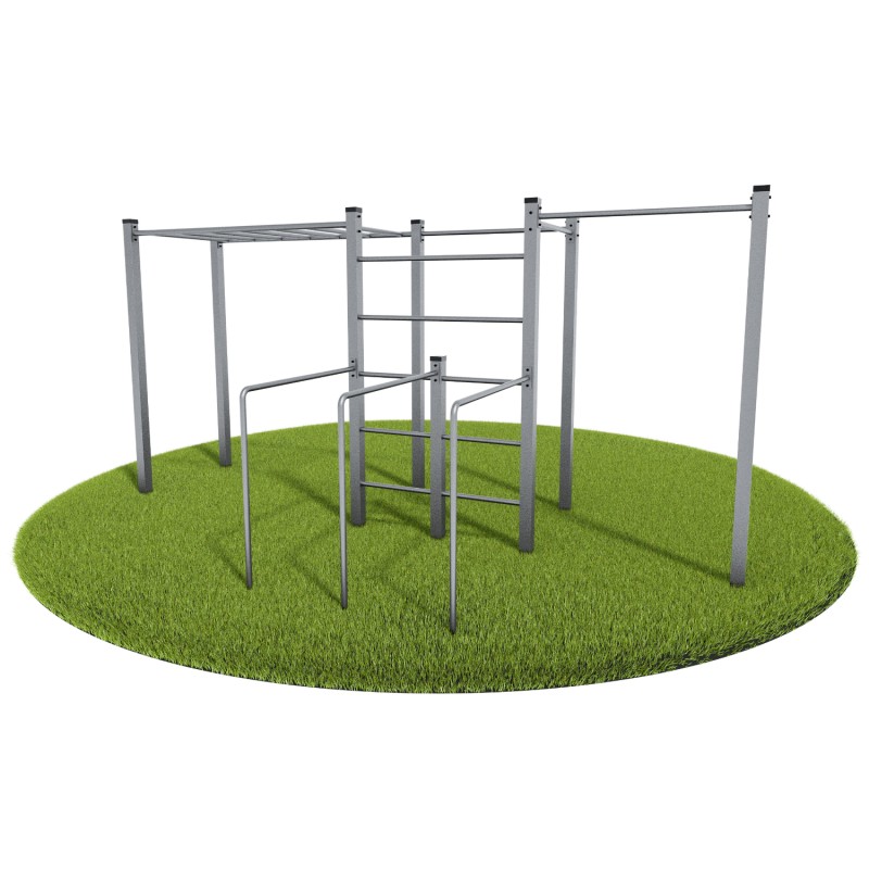 Siłownia Zewnętrzna - Street Workout Park - Model 7 (Klemp) - Siłownie zewnętrzne