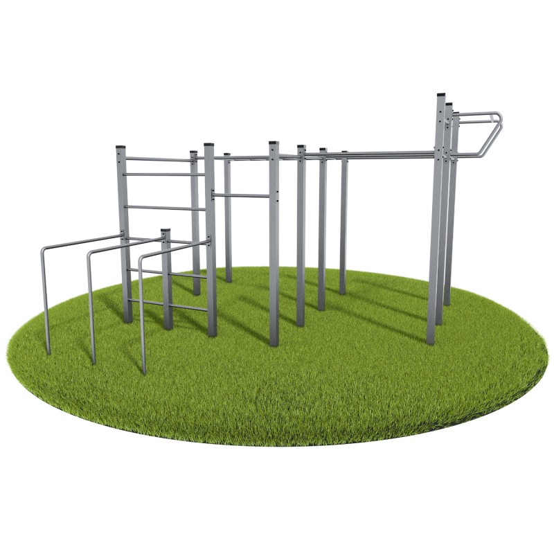 Posto di allenamento all'aperto - Modello 8 (Klemp) - Parchi Calisthenics