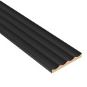 Gefreesd MDF wandpaneel Laguna - Zwart (Klemp)