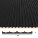 Pannello fresato in MDF Laguna - Nero (Klemp)