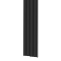 Pannello fresato in MDF Laguna - Nero (Klemp)