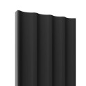 Laguna fluted MDF wall panel - Black (Klemp)