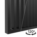 Tasseaux de bois pivotants - 30x60 mm - Noir (Klemp)