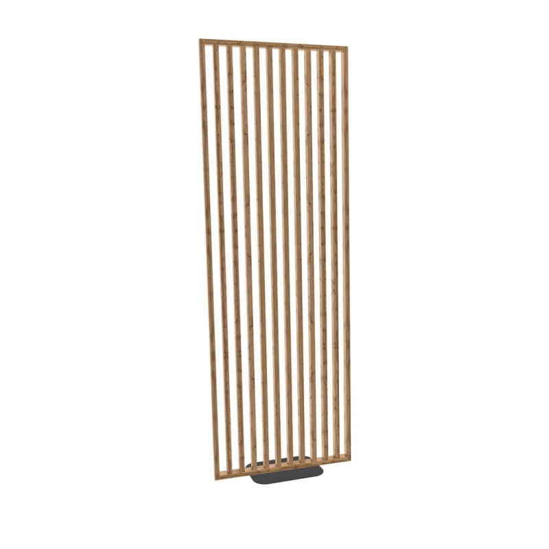 Cloison de séparation autoportante en tasseaux - 30x60 mm - Chêne Wotan (Klemp) - Separateur de piece