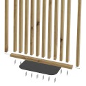 Freestanding slat room divider - 30x60 mm - Artisan Oak (Klemp)