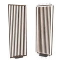 Freistehender Lamellen-Raumteiler - 30x60 mm - Walnuss (Klemp)