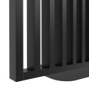 Freestanding slat room divider - 30x60 mm - Black (Klemp)