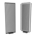 Freestanding slat room divider - 30x60 mm - Black (Klemp)