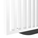 Vrijstaande latten scheidingswand - 30x60 mm - Wit (Klemp)