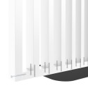 Freestanding slat room divider - 30x60 mm - White (Klemp)