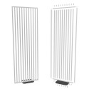 Separador de ambientes de listones autoportante - 30x60 mm - Blanco (Klemp)