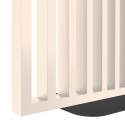 Freestanding slat room divider - 30x60 mm - Beige (Klemp)