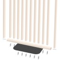 Freistehender Lamellen-Raumteiler - 30x60 mm - Beige (Klemp)