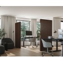 Divisorio autoportante a listelli - 22x70 mm - Noce (Klemp)