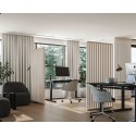 Freestanding slat room divider - 22x70 mm - Cashmere (Klemp)