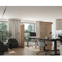 Divisorio autoportante a listelli - 22x70 mm - Rovere Wotan (Klemp)