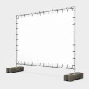Outdoor presentatiewand - Zilver (Klemp)
