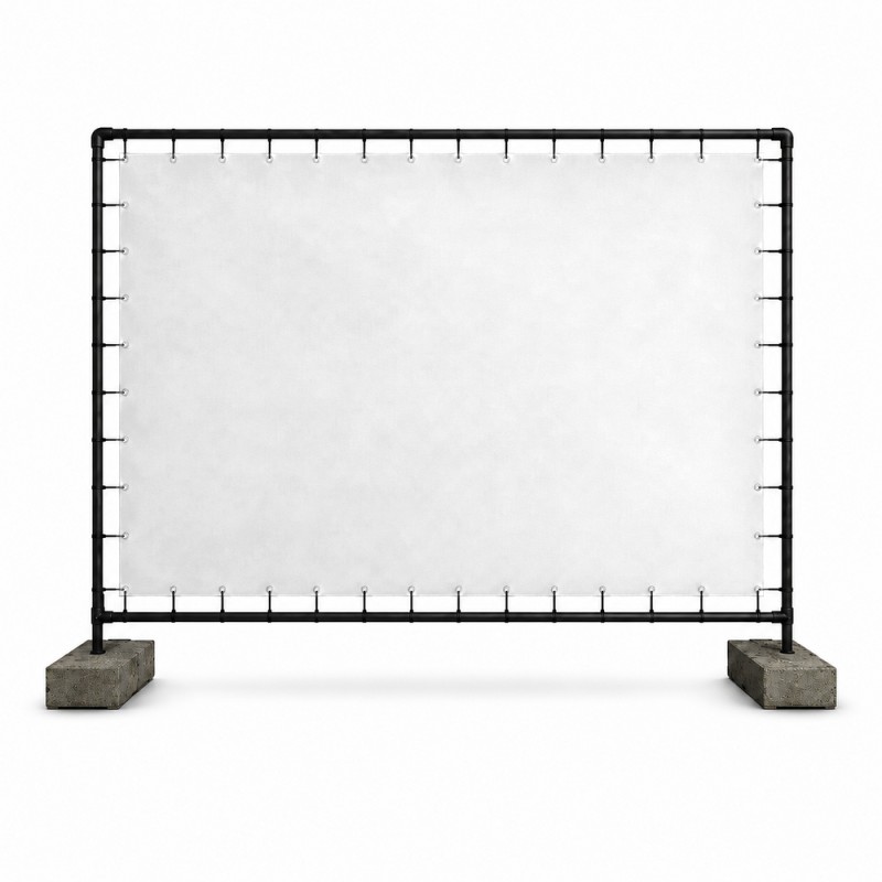 Outdoor presentatiewand - Zwart (Klemp) - Vrijstaande constructies