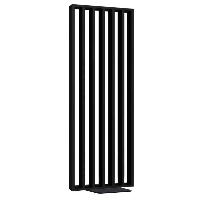 Freestanding slat room divider - 22x70 mm - Black (Klemp) - Room dividers