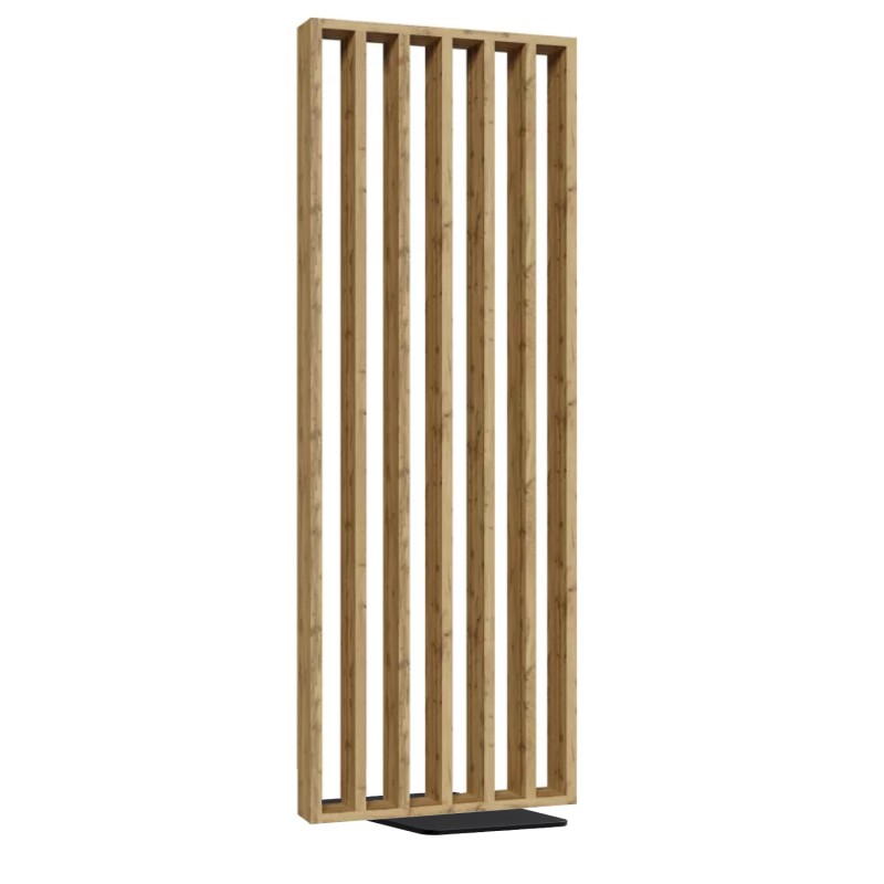 Freestanding slat room divider - 22x70 mm - Wotan Oak (Klemp) - Room dividers
