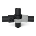 Adjustible Swivel Tee Typ 49E, 48,3 mm, Galvanized (Klemp)