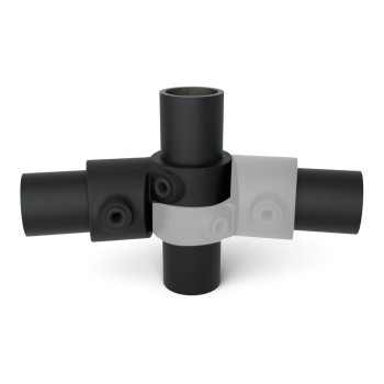 Té pivotant réglable Typ 49E, 48,3 mm, Noir Outdoor (Klemp)