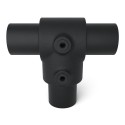 Té court Typ 2E, 48.3 mm, Noir Outdoor (Klemp)
