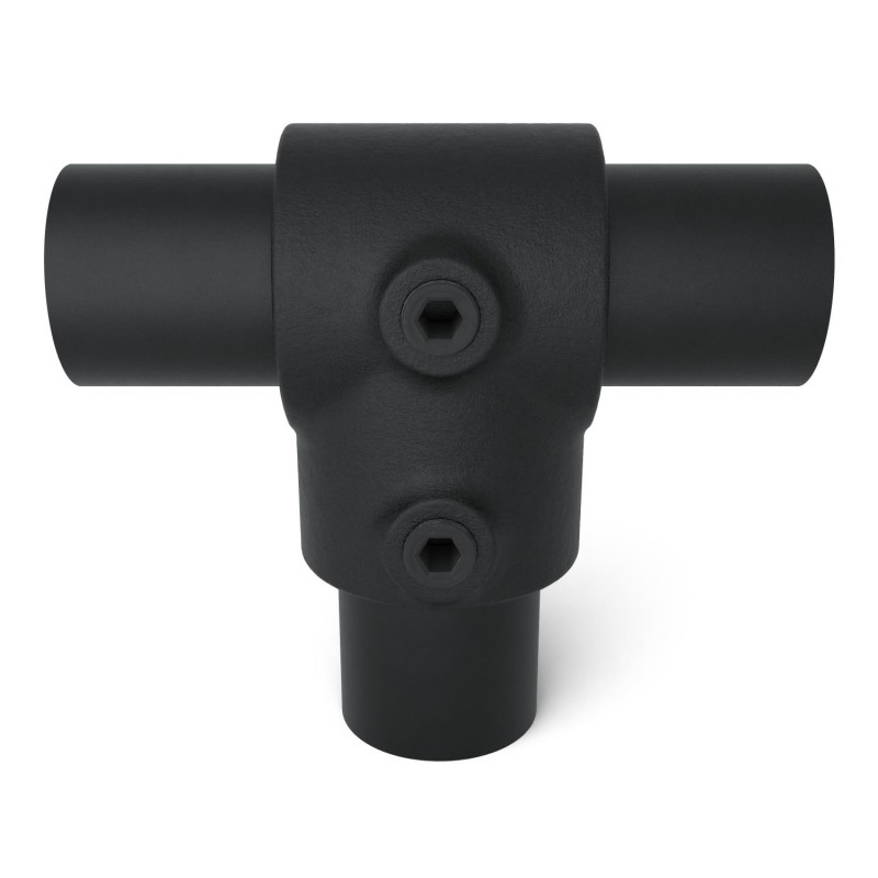 T-Stück Typ 2E, 48.3 mm, Schwarz Outdoor (Klemp) - E (48,3 mm)