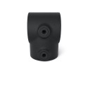 Conexión en T corta Typ 2E, 48.3 mm, Negro Outdoor (Klemp)