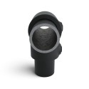 Té court Typ 2E, 48.3 mm, Noir Outdoor (Klemp)