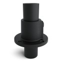 Flangia, rotonda Typ 10E, 48.3 mm, Nero Outdoor (Klemp)