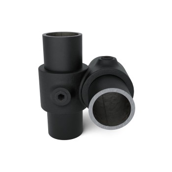 Cruce 90º Typ 28E, 48.3 mm, Negro Outdoor (Klemp)