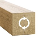 Lamellenwand 55° gewinkelt - Eiche Natur - 30x60 mm (Klemp)