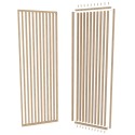 Ścianka z lameli pod kątem 55° - Dąb naturalny - 30x60 mm (Klemp)