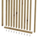 55° Angled Slat Wall Divider - Artisan Oak - 30x60 mm (Klemp)