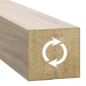 Ścianka z lameli pod kątem 55° - Dąb sonoma - 30x60 mm (Klemp)