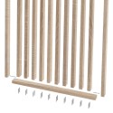 55° Angled Slat Wall Divider - Sonoma Oak - 30x60 mm (Klemp)