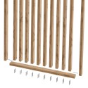 55° Angled Slat Wall Divider - Wotan Oak - 30x60 mm (Klemp)