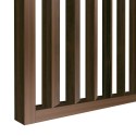 55° Angled Slat Wall Divider - Walnut - 30x60 mm (Klemp)