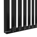 Pared divisoria de listones en ángulo de 55° - Negro - 30x60 mm (Klemp)