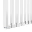 Lamellen scheidingswand in 55° hoek - Wit - 30x60 mm (Klemp)