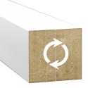 55° Angled Slat Wall Divider - White - 30x60 mm (Klemp)