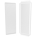 55° Angled Slat Wall Divider - White - 30x60 mm (Klemp)
