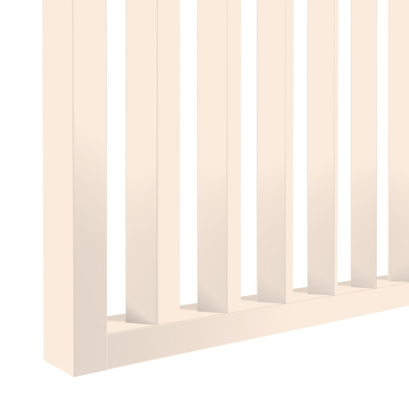 Cloison claustra en tasseaux inclinés à 55° - Beige - 30x60 mm (Klemp) - Separateur de piece