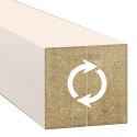 Parete divisoria a doghe inclinate a 55° - Beige - 30x60 mm (Klemp)