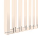 55° Angled Slat Wall Divider - Beige - 30x60 mm (Klemp)