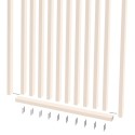 Cloison claustra en tasseaux inclinés à 55° - Beige - 30x60 mm (Klemp)