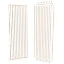 55° Angled Slat Wall Divider - Beige - 30x60 mm (Klemp)