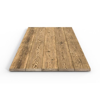 Encimera rústica de madera antigua – a medida (Klemp)